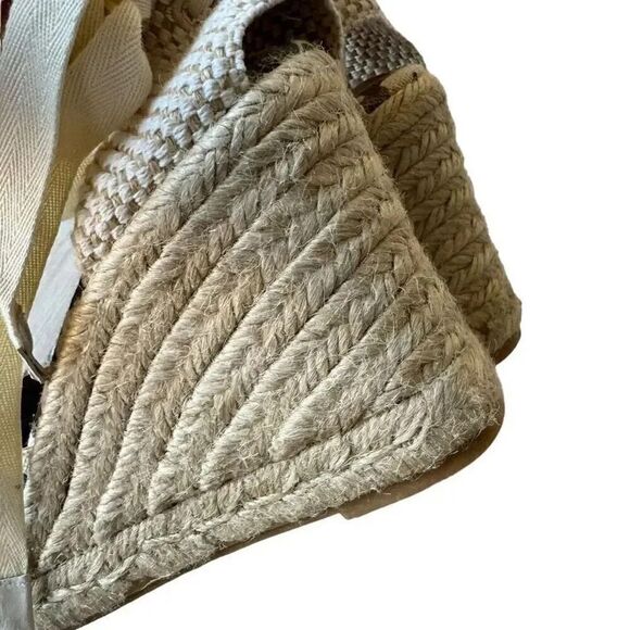 Margaux Espadrille Pique Animal Print Wedge Sandal Leopard Lace Up SZ 9 - Picture 13 of 15